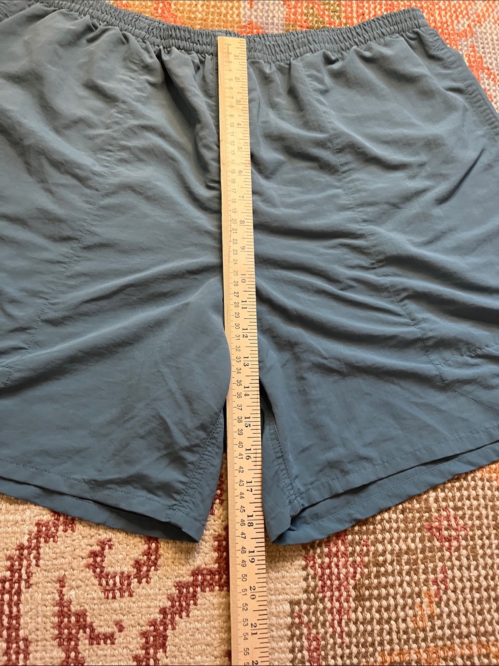 Patagonia Men’s Baggies Shorts XXL Teal Blue Green EUC Lightweight Outdoor - Picture 3 of 9